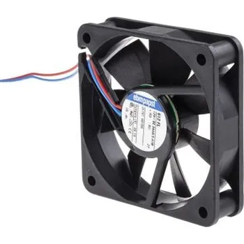 PC ventilátor Axiální ventilátor, řada: 600 F DC, 60 x 60 x 15mm, průtok vzduchu: 19m³/h 400mW 12 V DC