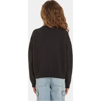 Pánská móda Calvin Klein Jeans Svetr Fluffy Monogram IG0IG02220 Černá Regular Fit 6Y