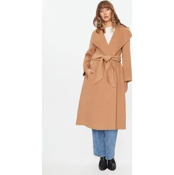 Dámský kabát Marella Vlněný kabát Gesti 2330160238200 Hnědá Regular Fit 48