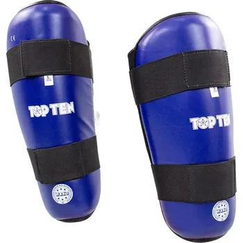 Chránič holeně pro bojový sport Chrániče holení Top Ten WAKO - modrá M