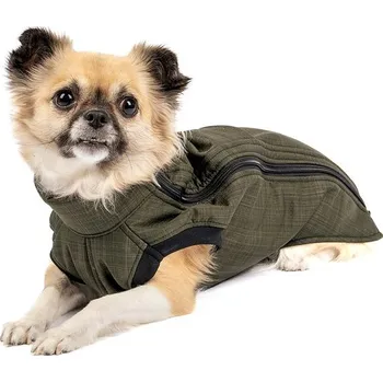 Obleček pro psa Mantys Zimní bunda Myslivec prodloužená - Bull plemena, M