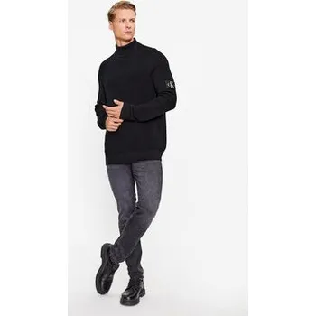 Oblečení a móda Calvin Klein Jeans Rolák J30J325093 Černá Regular Fit XL