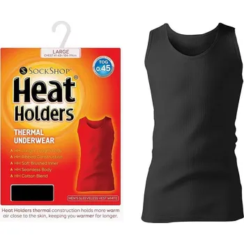 Pánské termoprádlo HEAT HOLDERS thermo triko bez rukávů/ nátělník BTVHH95 M Černá