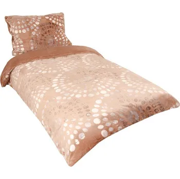 Povlečení Mikroflanelové povlečení Fireworks béžové 140x200 cm