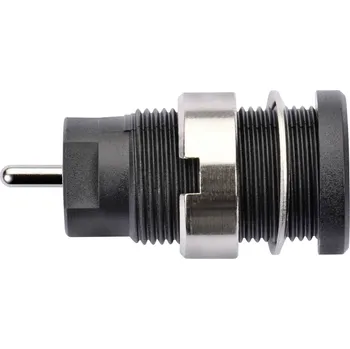 Krokosvorka Schützinger DI SEB 8632 Ni / SW bezpečnostní vestavná zásuvka 4 mm černá 1 ks