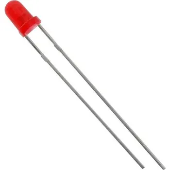 Polovodič Kingbright L-934LID LED s vývody červená kulatý 3 mm 1 mcd 40 ° 30 mA 1.7 V