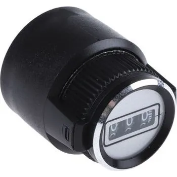 Knoflík Knoflík potenciometru barva Černá 30.6mm Černá barva ukazatele 6.35mm hřídel Vishay