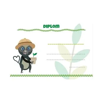 Diplom s kočkou - A5 DIP-038-A5 Nižší cena pro více kusů!