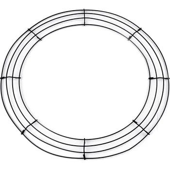Věnec Drátěný základ na věnec Ø45 cm Varianta: Černá, Balení: 1 ks