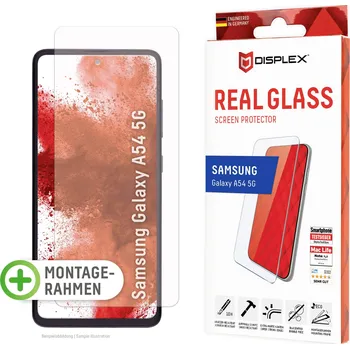 DISPLEX Real Glass ochranné sklo na displej smartphonu Samsung Galaxy A54 5G 1 ks odolné vůči poškrábání, Chránící proti otiskům prstů 01803