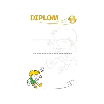 Sportovní diplom - Fotbal, kluk - A5 DIP-022-A5 Nižší cena pro více kusů!