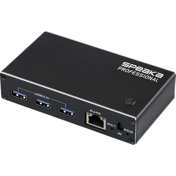 SpeaKa Professional HDMI 2.1 Slim KVM 2X1 USB3.0 plus IR, Black HDMI přepínač HDMI 3840 x 2160 Pixel
