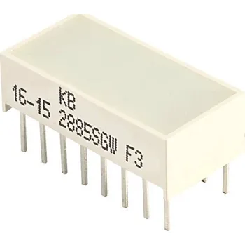 LED panel Kingbright KB-2885SGW LED bargraf 8násobná zelená (d x š x v) 20.04 x 9.94 x 6.12 mm