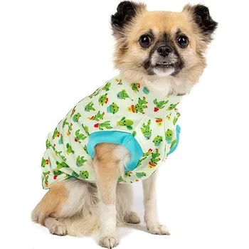 Obleček pro psa Mantys Softshellka Kaktusáci - Malý pes, L