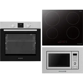 Set domácích spotřebičů Philco POB 6010 X + Indukční deska Philco PHD 640 EPB + MW trouba vestavná Philco PMD 2085 BIX + 3 roky bezplatný servis + DOPRAVA ZDARMA