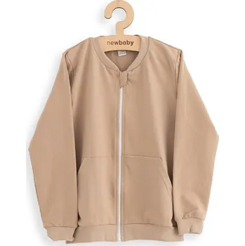 Kojenecké oblečení NEW BABY Dětská tepláková mikina New Baby Kindergarten hnědá Vel. 92/98