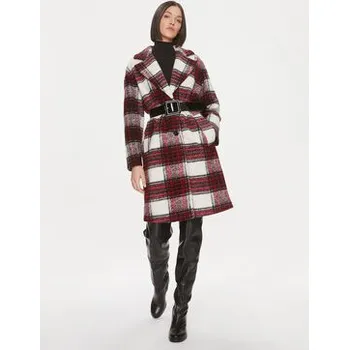 Dámský kabát Liu Jo Vlněný kabát MF3122 J4577 Barevná Relaxed Fit 46