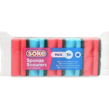 Houbička Söke houbička na nádobí profilovaná 5 ks