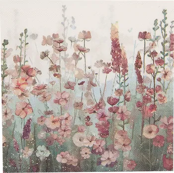 Papírový ubrousek Clayre & Eef - Papírové ubrousky FLOWERS (20 kusů v balení) 73077