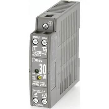 spínaný zdroj Idec Spínaný Napájecí zdroj na lištu DIN, počet výstupů: 1, výstup: 24V dc, 1.3A, vstupní: 85 → 264 V ac / 100