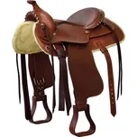 Westernové sedlo Lakota Nubuk, hnědé, vel. 16"
