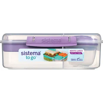 Dóza na potraviny Sistema Krabička na oběd Bento To Go 1,65l Barva: misty purple