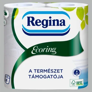 Toaletní papíry Papír toaletní 2 vrstvý Regina Ecoring 4 ks