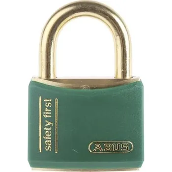 Visací zámek Bezpečnostní visací zámek stejné klíčování, Mosaz Vnitřní, venkovní 6mm třmen, Zelená
