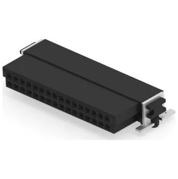 Elektrický konektor ERNI Konektor PCB, řada: 354080, Deska-deska, počet kontaktů: 32, počet řad: 2, rozteč: 1.27 mm, orientace těla: Svislé,