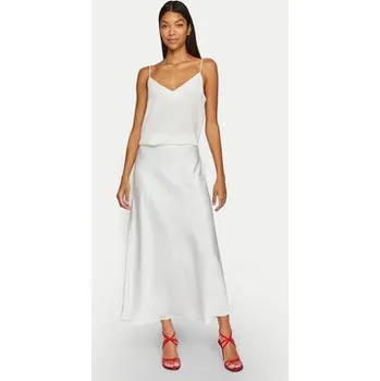 Dámská sukně Vila Midi sukně Ravenna 14094125 Bílá Regular Fit 38