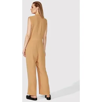 Dámský overall Simple Overal KMD002 Hnědá Regular Fit 34