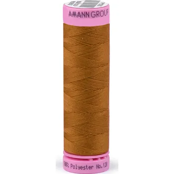 Nit Polyesterové nitě návin 100 m Aspo Amann, střední, 1131 Buckthorn Brown