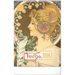 Nástěnný umělecký kalendář Alfons Mucha pouze do vyprodání 2026 PGN-35202-L Nižší cena pro více kusů!