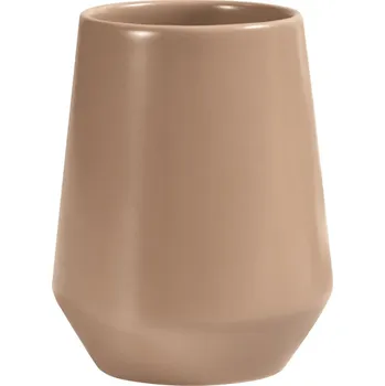 Sada koupelnových doplňků Spirella kelímek na zubní kartáčky JOSHUA, matné cappuccino, keramika