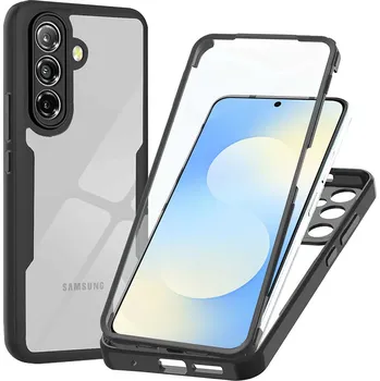 Pouzdro na mobilní telefon Techsuit - ColorVerse 360 Series + ochranné sklo pro Samsung Galaxy A57 5G - černá