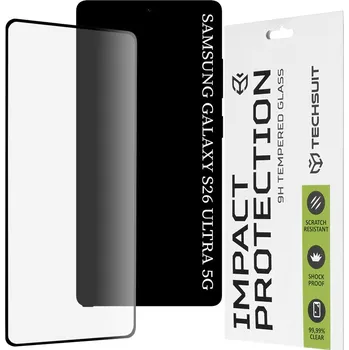 Techsuit - 111D ochranné sklo s plným pokrytím a lepením po celé ploše pro Samsung Galaxy S26 Ultra - černá