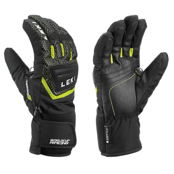 Lyžařské rukavice Leki Worldcup S Jr - černá/žlutá 6
