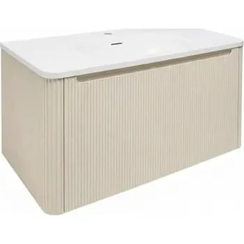 Koupelnový nábytek Koupelnová skříňka s umyvadlem Naturel Austen 79x47,5x45 cm clear brown mat AUSTEN80CB