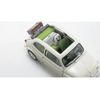 autíčko Kyosho 1:18 Fiat Nuova 500 Ivory Accessories Version - expresní doprava