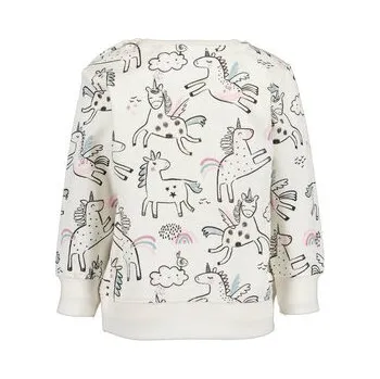 Dámská mikina Blue Seven Mikina 957070 X Bílá Regular Fit 80