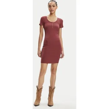 Dámské šaty Pieces Každodenní šaty Kitte 17146324 Červená Slim Fit M