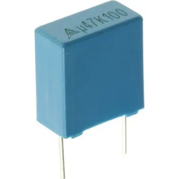 Fóliový kondenzátor, řada: B32520 470nF ±10procent 63 V ac, 100 V dc, Průchozí otvor EPCOS
