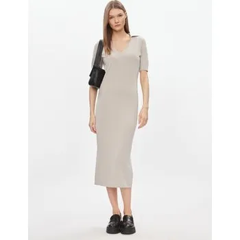 Oblečení a móda Calvin Klein Úpletové šaty K20K206519 Béžová Regular Fit XS