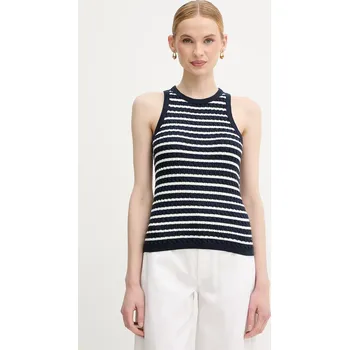 Dámská vesta Bavlněná vesta Tommy Hilfiger WW0WW45706 námořnická modř 59X, vel. M