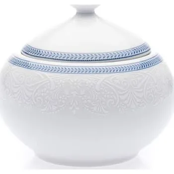 Cukřenka Thun 1794 Cukřenka, český porcelán, Opal, 0,2 l, bílá krajka, modrý lem, Thun