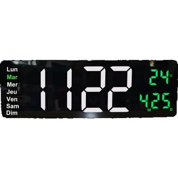 Hodiny Hodiny barva Černá Rádiové ovládání Digitální Vodotěsné Nástěnná, ABS, ABS USB Orium