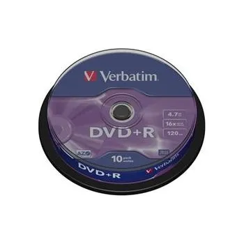 Příslušenství pro datový nosič VERBATIM DVD+R AZO 4,7GB, 16x, spindle 10 ks