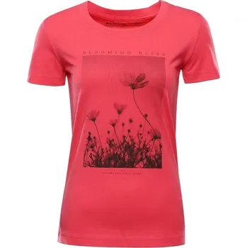 Dámské tričko Dámské triko ALPINE PRO VRASA XXL Růžová, Černá