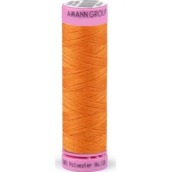Nit Polyesterové nitě návin 100 m Aspo Amann, střední, 0122 Orange Peel