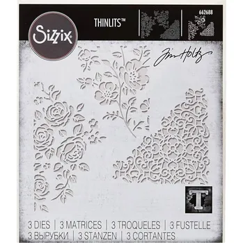 Kancelářská technika Sizzix 662688 Řezací šablona Květinový mix 3 ks